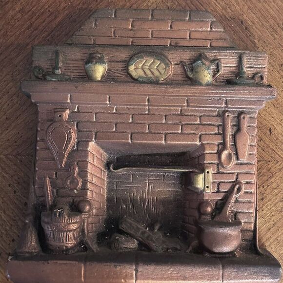 VINTAGE CHALKWARE / PLASTER FIREPLACE KEY / POTHOLDER HANGER‎ - Picture 2 of 7